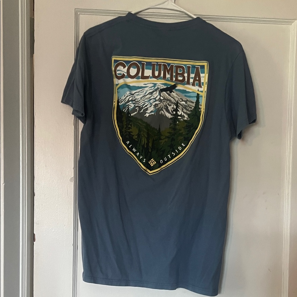 Columbia Men's Mountain Graphic Tee - Blue